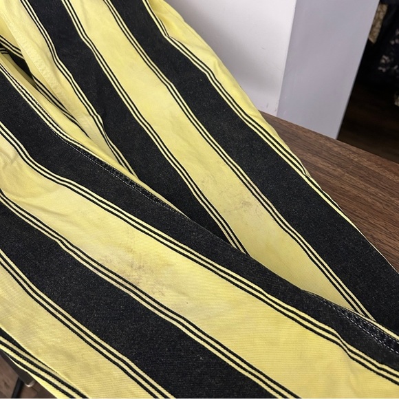 💕BDG Yellow and Black Striped Women's mom Jeans 27x30 - Picture 11 of 13